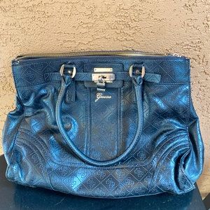 Guess Black Leather Handbag, Larger Size